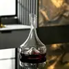 Decantador Rápido de Vinho Tinto Criativo Estilo Cascata de Iceberg, Dispensador de Vinho de Cristal de Luxo Leve de Alta Qualidade para Uso Doméstico e Comercial