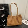 Versátil Sencillo Moda Alta Calidad Textura Primavera/Verano 2026 Nuevo Bolso de Hombro Único para Mujer Viaje Diario Casual Color Sólido Elegante Plisado