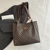 Bolsa simples estilo coreano feminina, nova bolsa de ombro casual da moda, grande capacidade, para trabalho e deslocamento, primavera de 2025