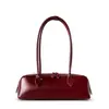 2026 Nova Bolsa de Couro de Vaca Couro Genuíno Bolsa de Ombro Moda Europeia e Americana Bolsa Baguete Design de Nicho Bolsa de Mão Bolsa Feminina