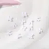 Mini Accesorios para Uñas con Forma de Moño Gelatina Tridimensional Pequeños Moños Flotantes Moños Transparentes de Hielo Pegatinas de Pedrería para Uñas Uñas Portables