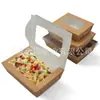 Personalización de fábrica: Caja de Embalaje de Papel Kraft, Caja para Ensalada, Caja para Fideos, Caja para Hamburguesas