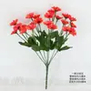 Flores de Girassol Artificiais Simuladas com 22 Cabeças, Flores de Seda de Girassol, Fotografia de Casamento, Decoração de Casa, Pequenos Buquês de Plástico Atacado