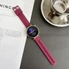 Pulsera del mismo color con hebilla y patrón de cáñamo adecuada para relojes Samsung Huawei Gt4 5 Garmin 18 20 22mm Correa de silicona