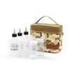 Bolsa de Almacenamiento de Condimentos para Exteriores de 7 Piezas Bolsa de Almacenamiento de Botellas de Condimentos para Acampar Juego de Frascos de Condimentos Bolsa Cosmética Portátil