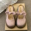Chinelos Baotou Femininos Roupa Externa Sapatos Preguiçosos Novo Estilo Verão 2025 Francês Gentil Laço Slip-On Sapatos Meia-Concha