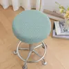 Funda Redonda para Taburete Funda Protectora para Silla Banco Taburete de Barra Salón de Belleza Silla Giratoria Funda Redonda de Tela para Asiento Funda Completa de Poliéster