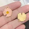 60 Dijes Mixtos para Joyería DIY de Flor de Aleación Esmaltada, Aretes de Perla de Cinco Pétalos de Flor de Cerezo, Accesorios para Orejas, Colgantes para Collares