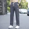 Calças Casuais Masculinas 2026 Novo Verão Finas Longas Roupa de Trabalho de Verão Esportivas Largas Retas para Homens