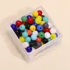 Cuentas de vidrio para semillas, cuentas redondas con recubrimiento de aceite, cuentas sueltas de color sólido, accesorios para pulseras y collares hechos a mano para DIY, accesorios de cuentas sueltas, joyería