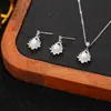 Conjunto de Brincos e Colar Weidni de Luxo Acessível, High-End, Elegante, Moderno e Versátil, Atacado para Mulheres