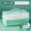 Caixas de Armazenamento de Plástico Atacado para Nail Art, Cosméticos e Medicamentos; Caixas Organizadoras Multifuncionais com Grande Capacidade e Três Camadas; Caixas de Ferramentas de Arte