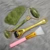 Juego de rodillos de cristal con microagujas, masajeador de jade, tabla de raspado facial, caja de regalo para spa de belleza, venta al por mayor de fábrica