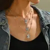 Set de Collar Estilo Vaquero Occidental Más Vendido Transfronterizo de Temu Cuerda para el Cuello con Cierre de Cabeza de Toro Retro y Sombrero de Terciopelo