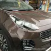 La tira embellecedora de la cubierta del faro 16KX5 es adecuada para las piezas de modificación de la ceja del marco del faro Kia KX5 Y