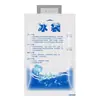 Bolsas de Hielo Autoabsorbentes, Bolsas de Hielo de Grado Alimenticio para Conservación y Refrigeración, Específicamente para Entrega de Frutas, Reutilizables para Congelar