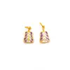 Plata S925 Chapada en Oro Accesorios DIY Mango Olla Ventilador Plátano Mano de Buda Corazón Oso de Dibujos Animados Colgante Pequeño Pulsera Mango