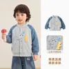 Roupa infantil Kaka Panda, jaqueta baseball infantil, roupa de outono para meninas, casaco casual para meninos, blusa de primavera e outono para bebês, moderno