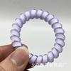 Pulsera de Cordón de Teléfono de Color Gelatina de Aspecto Elevado, Alta Elasticidad, Cuerda Gruesa para el Cabello, Coleta, Goma para el Cabello que No Daña, Accesorio Versátil para el Cabello