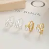 Pendientes de Perla con Lazo para Mujer Verano Nuevo Plata Pura 925 Dulce Moda Pendientes de Lazo Ins Joyería de Oreja Elegante