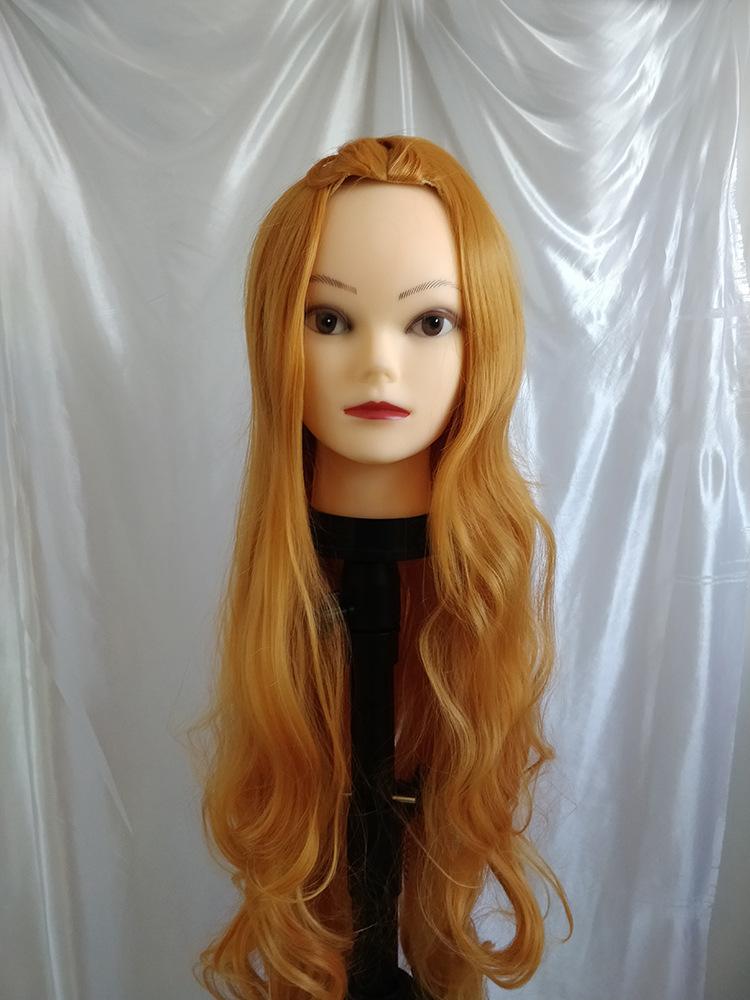 1m米长假发女100cm超长假发中分彩色逼真卷发c