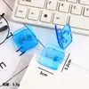 Clipe Pequeno de Acrílico, Clipe de Plástico em Formato de Cubo de Açúcar, Clipe de Papelaria para Organizar Recibos, Clipe Organizador de Papel para Estudo, Tira de Encadernação para Agendas