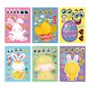 Pegatinas de Cara Cambiante de Conejito de Huevo de Pascua Nuevas Transfronterizas Dibujos Animados Puzzle Infantil Divertido Pegatinas de Puzzle DIY Pegatinas