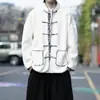 Otoño/Invierno 2025 Nuevo Transfronterizo Estilo Chino para Hombre Chaqueta Cálida Hanfu Amazon Tallas Grandes Botón Traje Tang para Hombre