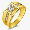 Anel Aberto Estilo Coreano para Casal com Microincrustação de Zircônia, Anel Masculino Brilhante e Charmoso com Diamante, Atacado do Fabricante
