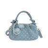 Bolsa de Mão Super Popular para Escritório para Mulheres, Nova Bolsa de Ombro Primavera 2026, Bolsa Transversal de Luxo Leve de Nicho Estilo Bolinho