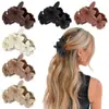 Grampos de Cabelo de Flor Transfronteiriços da Amazon Versáteis para Penteados Presos Grampos Europeus e Americanos Foscos Presilhas de Tubarão Acessórios Clássicos para Cabelo Grampos de Cabelo Atacado