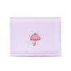 Cartera pequeña con paraguas ~ Cartera coreana sencilla de color sólido para mujer, monedero de PU para estudiante, cartera de mano para mujer