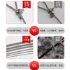 Corda de Aço Inoxidável 304 Varal de Roupa Corda Fina Macia para Pendurar Outdoor Corda de Arame de Aço Derretido Soldada a Ponto Espessura 0,8-4mm