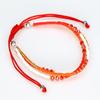 Explosiones de Comercio Electrónico Transfronterizo Pulsera Europea y Americana para Mujeres y Hombres Tejida a Mano Cuentas de Arroz Color Bohemio Accesorios de Moda INS