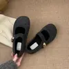 Zapatos grises peludos de estilo retro para la noche para mujer, calzado de invierno para exteriores, zapatos Mary Jane de punta redonda con aumento de altura interno y suelas gruesas, estilo Birkenstock