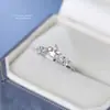 Anel Estilo Coreano Chuva de Meteoros Feminino Prata de Lei S999 Luxo Leve Versátil Anel de Dedo Prata Ajustável com Zircônia Estrela