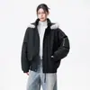 Parka con capucha de forro polar retro para invierno 2026: Casual, de corte holgado, moderno, versátil y a la moda