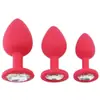 C581 Plug Anal Silicone Colorido Silicone Produtos Adultos Uso Alternativo