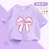 Camiseta de Algodón Puro de Manga Corta para Niñas Estilo Nuevo 2025 Moda de Verano Ropa para Niños Mayores Conjunto de Verano para Niños Top de Media Manga Camiseta