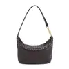 Bolsas Tejidas Artesanales de Nicho, Bolsos de Hombro Debajo del Brazo, Bolsos Cruzados para Mujer, Estilo Vintage de Vacaciones, Bolsos Tipo Almohada de Segunda Mano, Bolsos de Piel Suave para Mujer