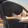 Parasol para coche, adsorción electrostática, privacidad, bloqueo lateral, cortina de camping, parasol para ventana de coche