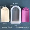 Molde de Silicona para Velas Estilo Ins Coreano Forma de U Puente Arcoíris Arco Molde DIY para Aromaterapia Jabón Mousse Pastel en Stock