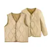 Chaqueta de plumón para niños Otoño e Invierno Chaleco Camiseta interior cálida Uniforme escolar Esencial para niños y niñas mayores Capa interior de lana de manga larga Invierno