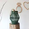 Lanterna de Vime Vintage para Mesa de Bar e Café Lâmpada de Velas Adereços para Fotografia Noturna e Hanfu