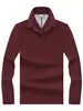 Polo de algodón 100% mercerizado para hombre, de manga larga, con cuello clásico, transpirable, adecuado para negocios, para ir al trabajo y para uso casual