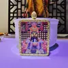 Colgante Thangka de Oro Semi-Pintado a Mano de Xizang, Ocho Budas Guardianes, Colgante Thangka del Buda del Nacimiento, Thangka Portátil al por Mayor