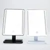 Espejo de Maquillaje LED de Escritorio con Tiras de Luz en Ambos Lados, Atenuación Táctil, para Uso en Dormitorio de Chicas, Iluminación Suplementaria para Vestir y Belleza