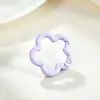 Tinta Colorida para Assar Flor Fecho de Mola Acessórios para Joias Artesanais DIY Anel de Conexão de Liga Anel de Chaveiro Boneca Cartoon