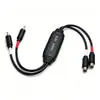 Aislador de audio, reductor de ruido antiinterferencias, eliminador de ruido, filtro de ruido RCA a RCA, transmisión sin pérdidas, doble cabezal
