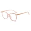 Gafas de miopía de moda para hombre, ultraligeras TR90 con montura para miopía, gafas de miopía con montura grande retro para mujer, gafas lisas populares en Internet.